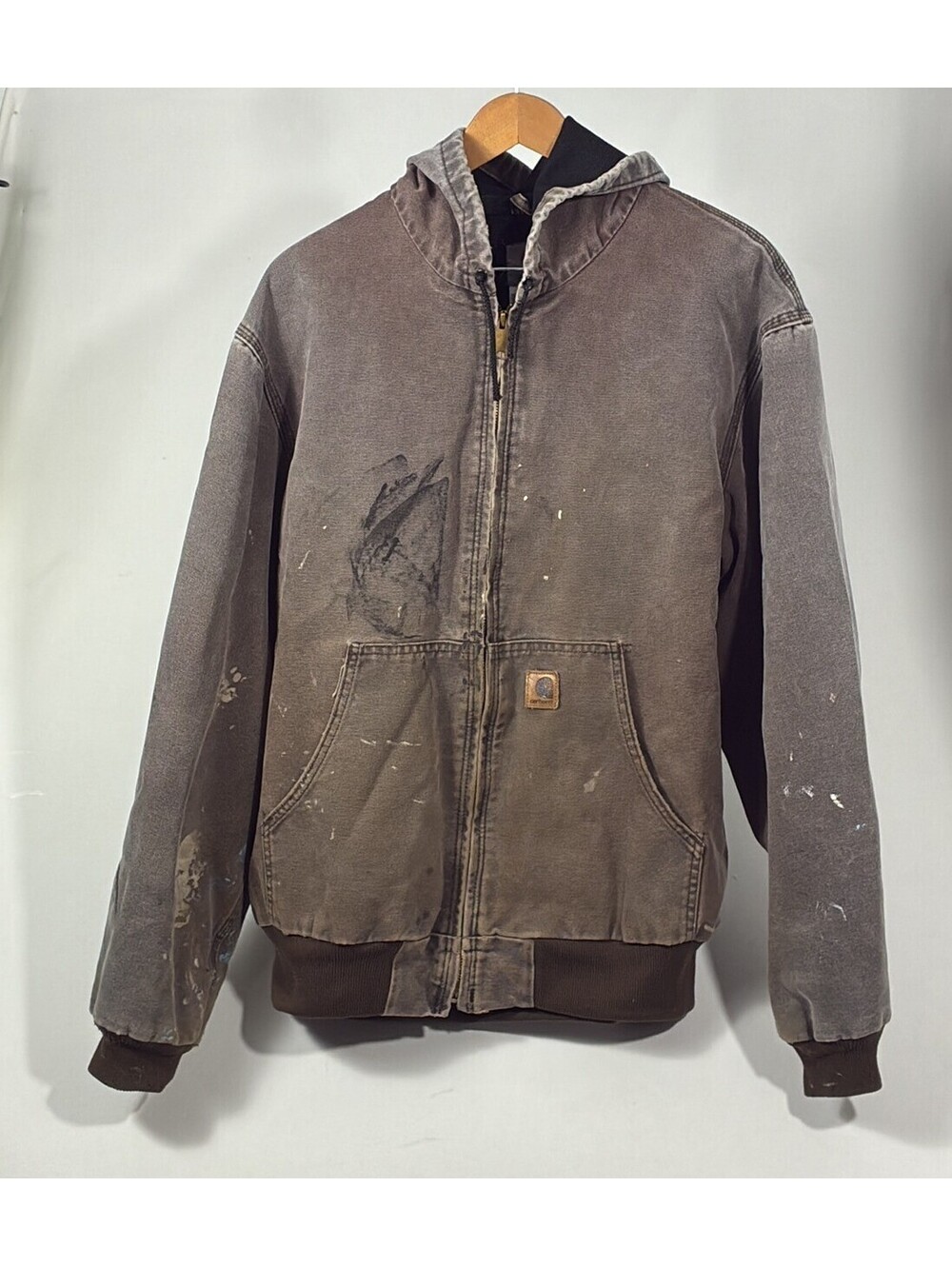 2000s Carhartt J160 Hooded Active Jacket Sun Faded